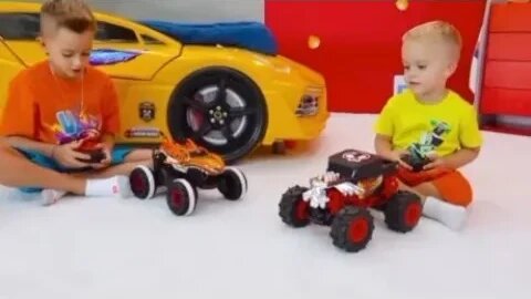 Monster Toy Truck For Kids || Toy Truck Fighting Game🎮 Kids Toys Cartoon