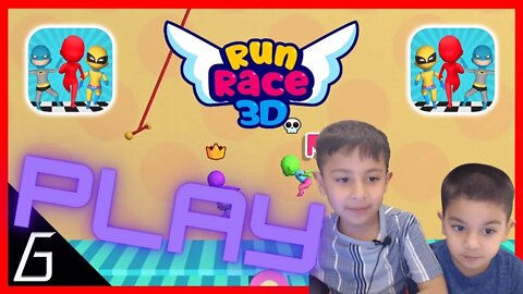 Play Run Race 3D With Super Kids! Can We Win The Races?