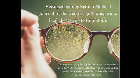 Podcast // Chefredakteure des British Medical Journal fordern sofortige Transparenz