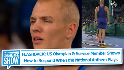 FLASHBACK: US Olympian & Service Member Shows How to Respond When the National Anthem Plays