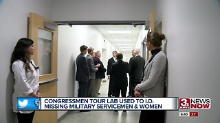 Congressmen tour lab used to I.D. missing military servicemen and women