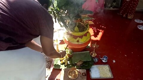 Ceremonial Hindu Puja at Home