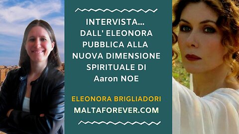 DALL' ELEONORA PUBBLICA ALLA NUOVA DIMENSIONE SPIRITUALE DI Aaron Noel