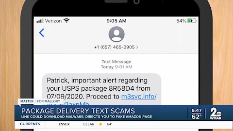 MFM: Package delivery text scams