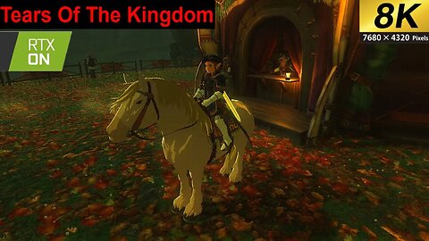Legend Of Zelda Tears Of The Kingdom Catching The Royal Horse 8k 60fps Rtx