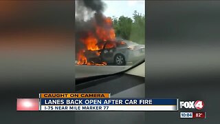 Alligator Alley reopened after vehicle fire on Monday