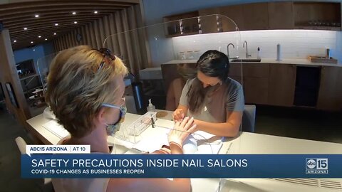 Valley nail salon showcases safety measures in place post COVID