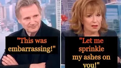 Liam Neeson blasts @TheView for their Simp and Fetish Segment. "It was a bit embarrassing."