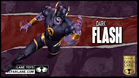 McFarlane Toys DC Multiverse Speed Metal Dark Flash Figure @TheReviewSpot