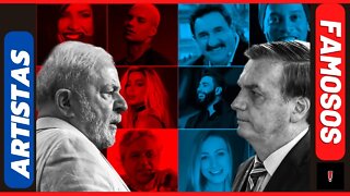 FAMOSOS QUE APOIAM LULA E BOLSONARO