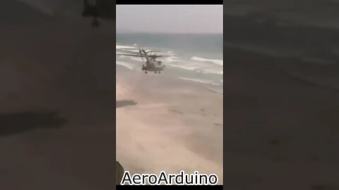Amazing Massive Helicopter Takeoff From California Beach #Aviation #AeroArduino