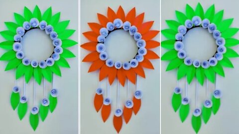 Beautiful Wall Hanging Craft / Paper Craft For Home Decoration / Easy Paper Flower Wall Hanging /DIY