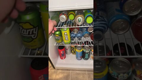 Crazy Energy Drink Variety in my Mini Fridge