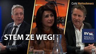 Café Weltschmerz - STEM ZE WEG! - met Shohreh Feshtali, Hans van Tellingen en René Dercksen (BVNL)