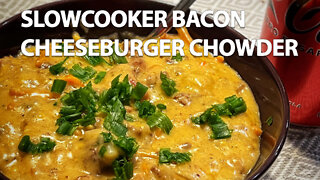 Slowcooker Bacon Cheeseburger Chowder Recipe