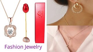 Women's Fashion jewelry necklace and earrings gift 🛍 order Now 📦🌎✈️ Worldwide shipping ♡dampi 70