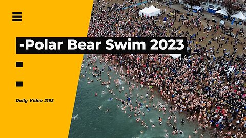 Vancouver Polar Bear Swim 2023 New Years Sights And Drone View
