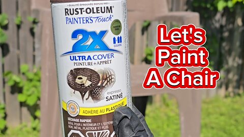 Let's Paint A Chair ( Rattle Can ) #painting #makeover