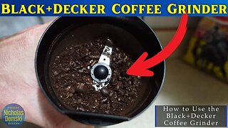 BLACK+DECKER Coffee Grinder One Touch Push-Button Control REVIEW!