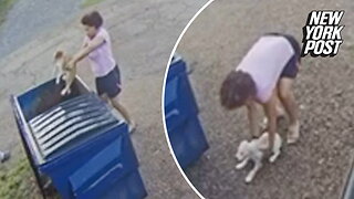Puppies thrown in dumpster leads to two arrests in Louisiana