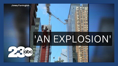 Video shows moments after N.Y. crane catches fire