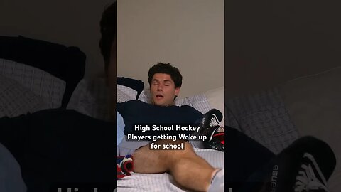 High School Hockey Players Getting Woke Up for School