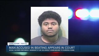 Man accused in beating appears in court
