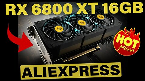 🔥 RX 6800 XT 16GB LUCBIT BARATA DO ALIEXPRESS 👉 TOP PARA HACKINTOSH E PC GAMER 😱 REVIEW & UNBOXING 👊