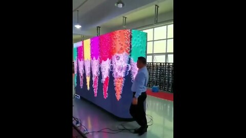 Curved Flexible LED | 3D Cured Display wall #technology #shorts | #whats tech