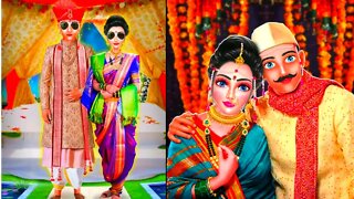 Marathi wedding indian wedding game-dressup-makeup-hand spa|girls game|Android gameplay