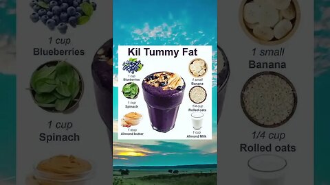 Fat Killing Smoothie | How to lose weight off your stomach | Fat loss on stomach #Shorts