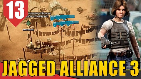 Acampamento de REFUGIADOS - Jagged Alliance 3 #13 [Gameplay PT-BR]