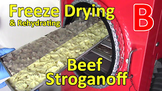 Beef Stroganoff - Making, Freeze Drying and Rehydrating