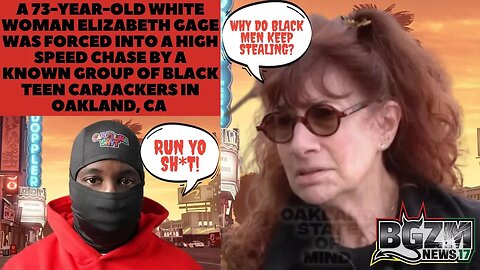 73 y/o White woman Elizabeth Gage forced into high speed chase by group of Black Teen carjackers