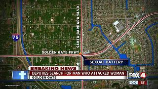 Deputies search for man who attacked woman