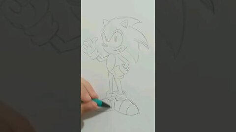 Desenhando o SONIC #desenho #arte #sonic #sonicthehedgehog #sonicdash #games #gameplay #gamer