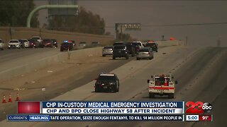 Bakersfield Police: In-custody medical emergency involving CHP closes part of Highway 58