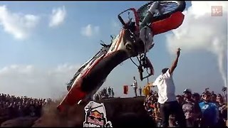 Dirt Bike Ramp Jump Fail!