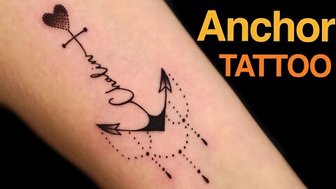Anchor Simple Tattoo - Timelapse