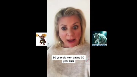 A 50 year old woman does not like the idea of 30 year old women dating 50 year old men.