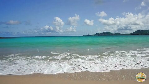 The calm and relaxing ocean waves of the Caribbean Sea. - Ocean waves sounds - Nature ASMR