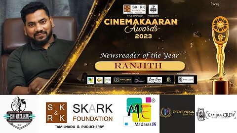 Best News Reader of the year 2023 | Ranjith | SKARK | Cinemakaaran Awards | Malik |