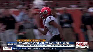 Oklahoma State Football looking for a 6th straight win over Texas, in Austin