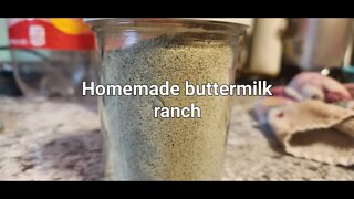 Homemade buttermilk ranch powder