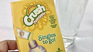 Pineapple Crush Sugar Free Singles to Go! Instant Drink Mix Review