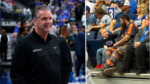 Kentucky's John Calipari hooks up coal miner who went viral with VIP treatment for Wildcats game