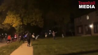 Video shows crowd throw objects through apartment windows in Wauwatosa following Joseph Mensah decision