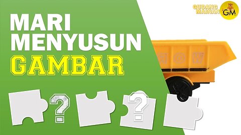 Melatih kemampuan membedakan warna untuk anak || mainan anak || menyusun Gambar DUMP TRUCK KUNING