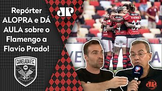 "Cara, ACEITA que o Flamengo..." Repórter DÁ AULA a Flavio Prado após 3 a 0 no Athletico-PR!