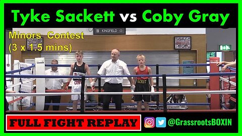 Tyke Sackett vs Coby Gray - Minors Contest - Guildford Amateur Boxing Tournament (10/09/23)